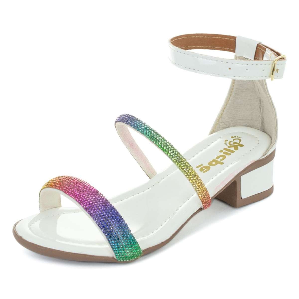 sadalia de strass colorido